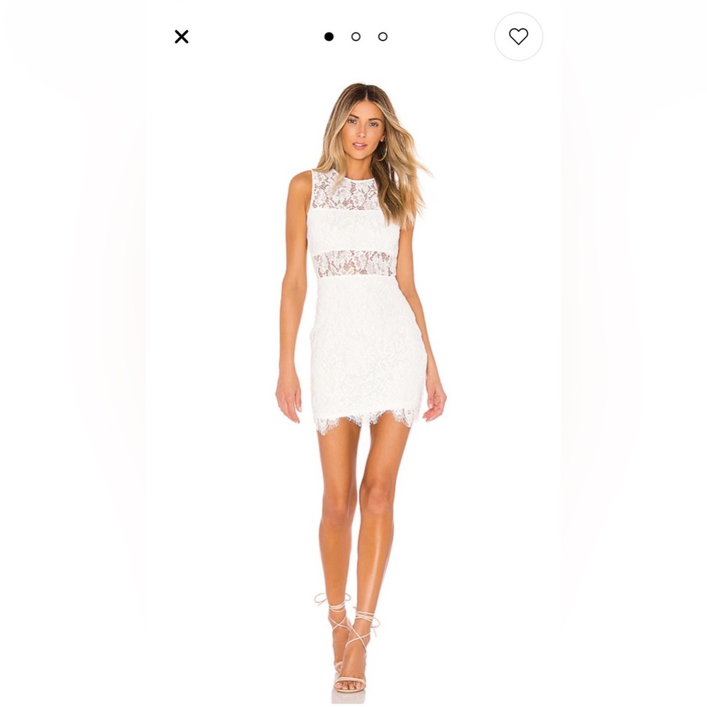 Superdown- Suri Sleeveless Mini Dress in White